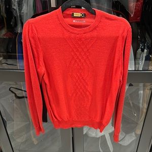 ZILLI MEN SWEATER SIZE 48 RED